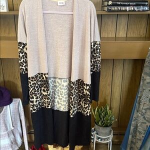 Bibi Animal Print Cardigan